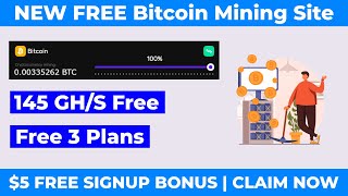 New Free Bitcoin Cloud Mining Site 2022 | Free Bitcoin Mining without investment