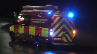 Suffolk Fire & Rescue Service - Woodbridge CSV Responding 06-01-2022