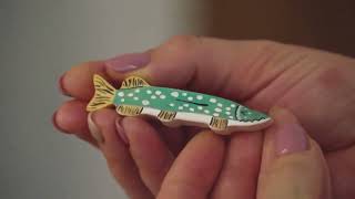 Lake Fish (Pike) Figurine - Waldorf Animals by Wooden Caterpillar