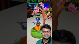 Krishna ji Making with super Clay 🦚 Jai shree Krishna 🙏🙏 #shorts #short #viralvideos #trending