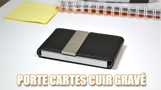 Porte cartes de visite gravé