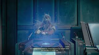 Destiny 2: Veiled Threats: Debrief with Osiris at the Holoprojector in the H.E.L.M