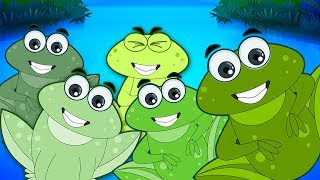 Cantece pentru Copii | Cinci Broscute | Five Little Speckled Frogs | Nursery Rhymes For Childrens