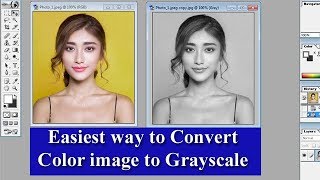 How to Convert Color Image to Grayscale in Photoshop 🔥🔥🔥