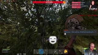 Playing #rustgame  and singing to @amadius418 on #twitch