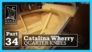 Building the Catalina Wherry - Part 34 - Laminating quarter knees