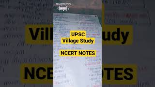 UPSC Village Study, NCERT NOTES 📚📚 | UPSC Aspirant Umesh | #ViralVideo #Shorts