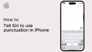 How to tell Siri to use punctuation in iPhone ( iOS ) 2025