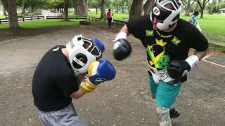 Boxing RobertG305 & Dan Champ Calafell Sparring 09/24/20 Tropical Park Miami