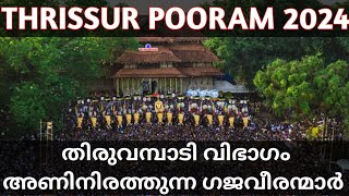 Thrissur Pooram 2024 Thiruvambadi Elephants Names | തിരുവമ്പാടി വിഭാഗം ഗജവീരന്മാർ 🐘🐘