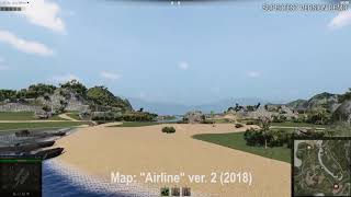 World of Tanks - NEW MAP "Airline" version 2. //SUPERTEST//