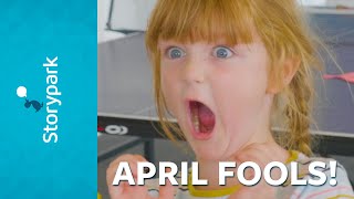 Children prank the Storypark office for April Fools