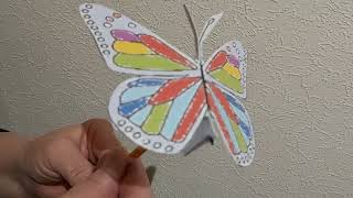 Moving Butterfly craft kit from our insect activity box