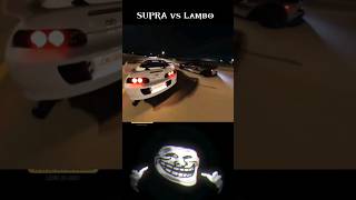 Supra vs Lembo.. 💀               #supra #lemborghini #shorts #phonk #mk4 #youtubeshorts #youtube