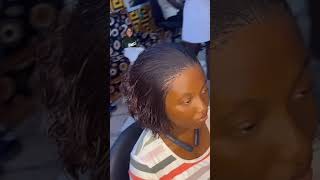 Don't try this if your hair is not as full as her's     #shorts #hairstyles #viral