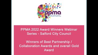 PPMA 2022 Award Winners Webinar Series   Salford City Council