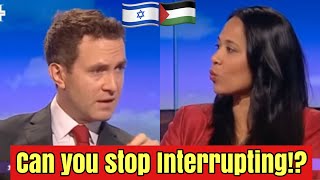 ANGRY MUSLIM LADY INSULTS DOUGLAS MURRAY WHILE DEBATING ISRAEL HAM*S CONFLICT