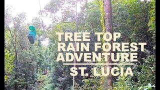 RAINFOREST ADVENTURES PARK,  ST. LUCIA - TRAMWAY AND GARDENS