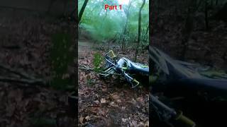 DirtBike fail!! I wreck my Trailmaster Tm33#hill#climb#escape#outrun#viral#shorts#short#cops#police.