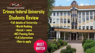 Crimea Federal University  Russia Student Review : Must watch | Hostel | Foods | Mbbs in Russia