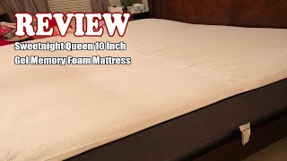 Sweetnight Queen 10 Inch Gel Memory Foam Mattress Testing & Review 2024