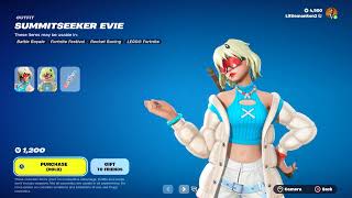 Fortnite | Summitseeker Evie | Item Shop | Preview Styles | View Details |  Chapter 5 Season 1.