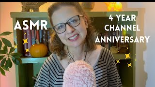 ASMR ❤️ 4-Year Channel Anniversary Ramble of Thanks (soft spoken + whispered)