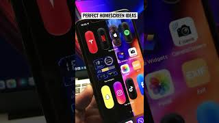 PERFECT HOMESCREEN IDEAS FOR IPHONE #shorts