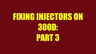 1991 MERCEDES 300D INJECTORS PART 3