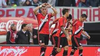 (1-0) River 1 Temperley 1 (Relato Sebastián Vignolo) Primera división 2015 golazo de Funes Mori