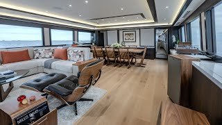 Explore the amazing refit aboard the Westport 112 EMILIA