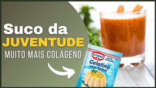 Suco Rejuvenescedor: Anti-Rugas, Flacidez, Dores nos joelhos e nas articulações.