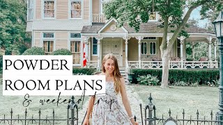 POWDER ROOM PLANS & MY WEEKEND |   EMMA COURTNEY