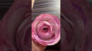 Beautiful tissue paper rose #DIY #rose #shorts