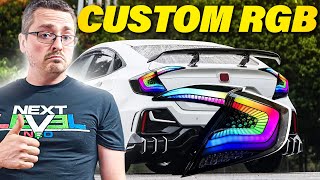 Building Custom RGB Tail Lights for 2016-2021 Honda Civic | Timelapse