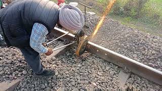 Rail cutting ✂️ video like share subscribe