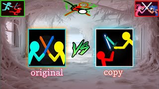 SUPREME DUELIST STICKMAN 🇷🇺 ORIGINAL VS COPY 🇧🇷 🇨🇦 #stickman #animation #gaming ‎@alanbecker