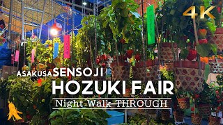 [4K] HozukiFair Sensouji Night Walk | ホオズキ市 - 浅草寺夜散歩 - 2024/07