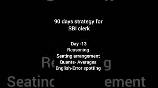 90 days beginners strategy for SBI clerk 2024#sbiclerk #banking