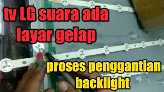 TV LED LG ada suara tidak ada gambar/LAYAR gelap