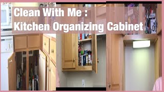 Clean With Me | Organizing Kitchen Cabinets |  Tabitha Marie