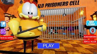 GARFIELD BARRY'S PRISON RUN Obby New Update Roblox Walkthrough FULL GAMEPLAY #roblox #scaryobby