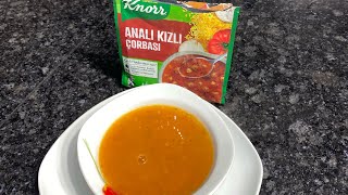 KNORR ANALI KIZLI ÇORBASI TARİFİ - HAZIR ÇORBA NASIL YAPILIR? - 2 DAKİKADA HIZLI PRATİK TARİF