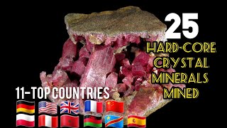 25 Best Crystals/Minerals Mined in 11 Countries 💶 😲