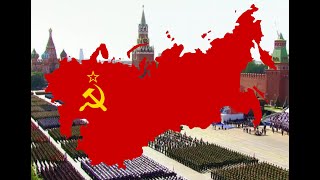 Soviet Union Flag Map Speed Art