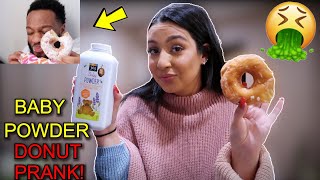 BABY POWDER DONUT PRANK ON CRUSH!! | VLOGMAS DAY 14