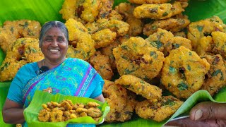 Village style Keerai Vadai | கிராமத்து கீரை வடை | keerai vadai recipe in tamil | TEA TIME SNACKS