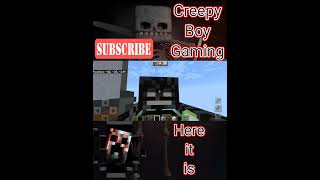 I build a Giant statue of Wither Skeleton// #witherskeleton #minecraft #shorts @CreepyBoyGaming