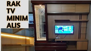 Rak tv minimalis, backdrop elegant up to date estetik, murah meriah dan berkwalitas