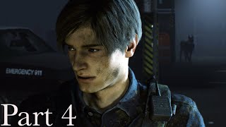 Resident Evil 2 Walkthrough Gameplay Part 4 - Zombie Dogs  (PS4)